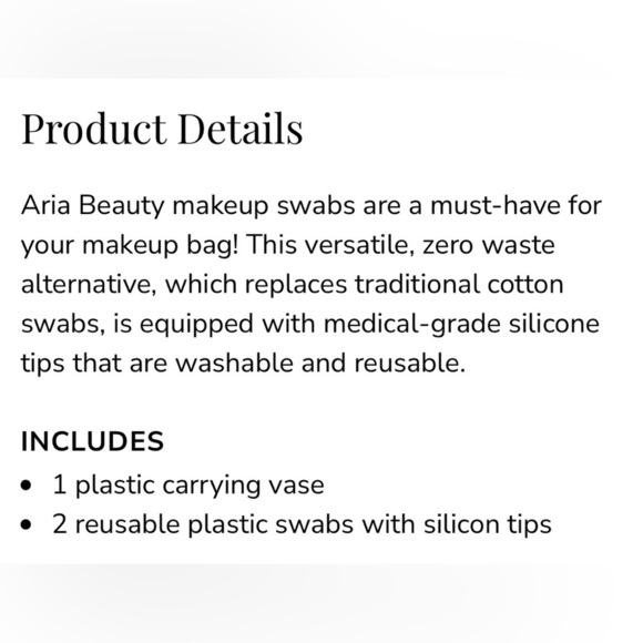 Aria Beauty Reusable Makeup Swabs with Case - Picture 11 of 15